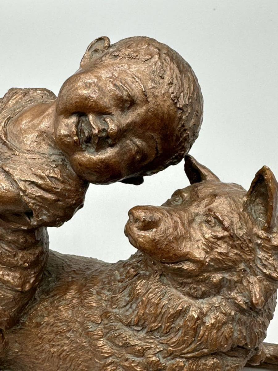 少年と犬のオブジェ 鋳造ブロンズ像 買取しました！ | 愛知と岐阜の